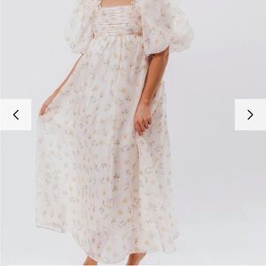 Floral Puff Sleeve - Melody Maxi Dress Worth Collective